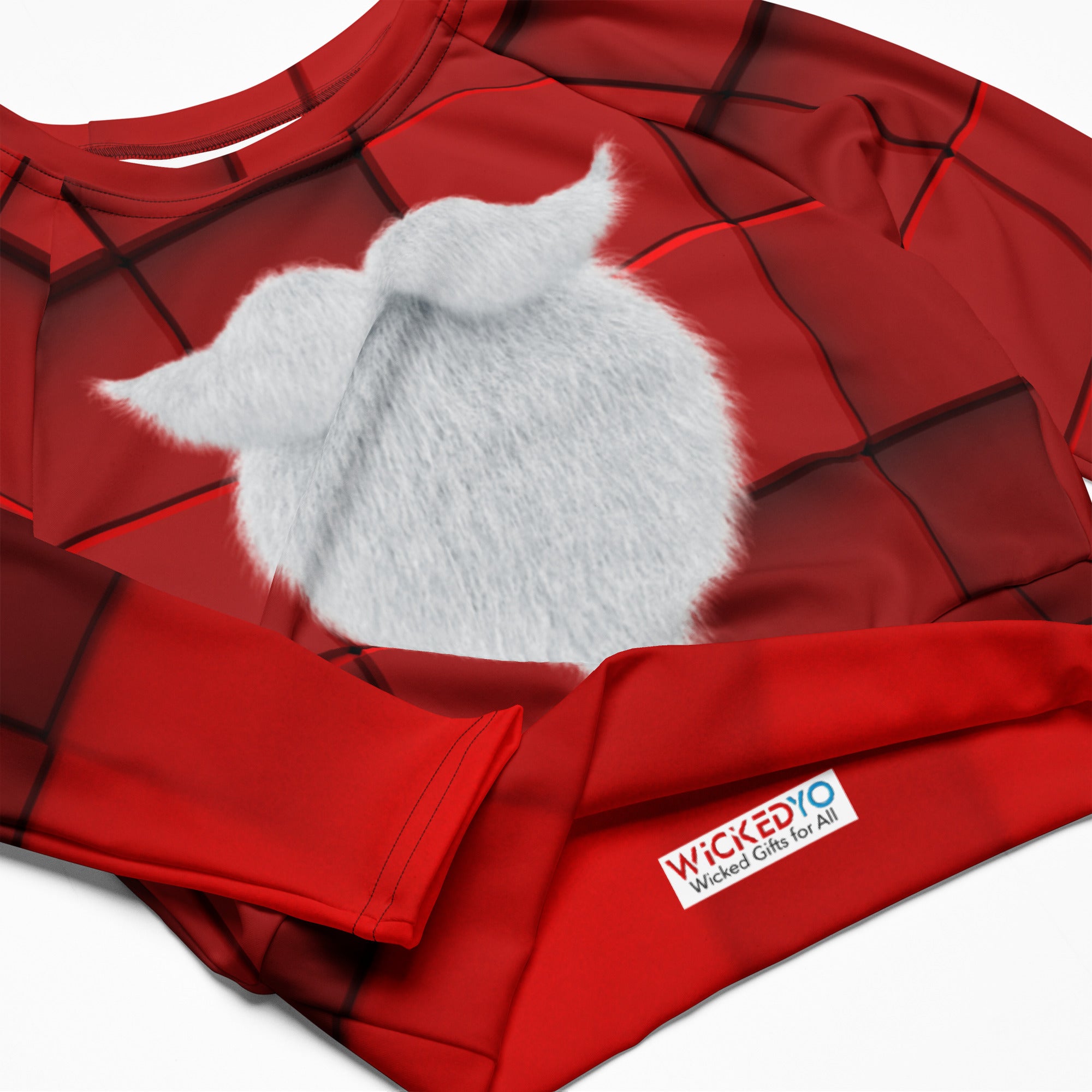 2024 Christmas Wear Cropped Top. Holiday Colors Partywear, Streetwear or Activewear. WickedYo.